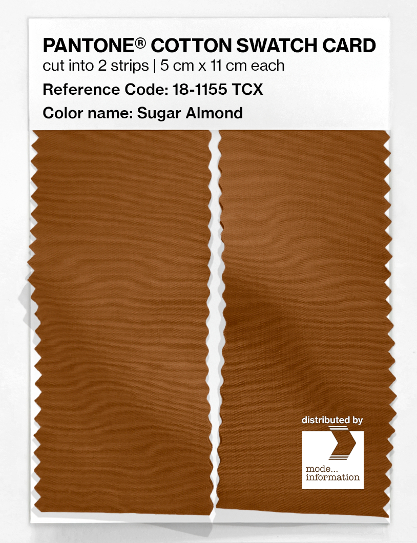 Product image 2 of the product “PANTONE® COTTON SWATCH CARD 18-1155 TCX Sugar Almond ”