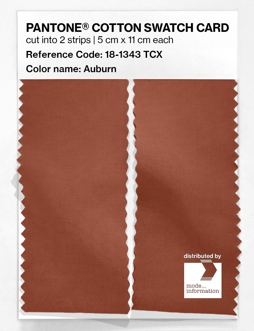 Artikelbild 2 des Artikels “PANTONE® COTTON SWATCH CARD 18-1343 TCX Auburn “