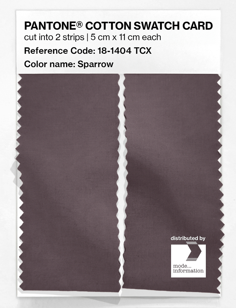 Product image 2 of the product “PANTONE® COTTON SWATCH CARD 18-1404 TCX Sparrow ”