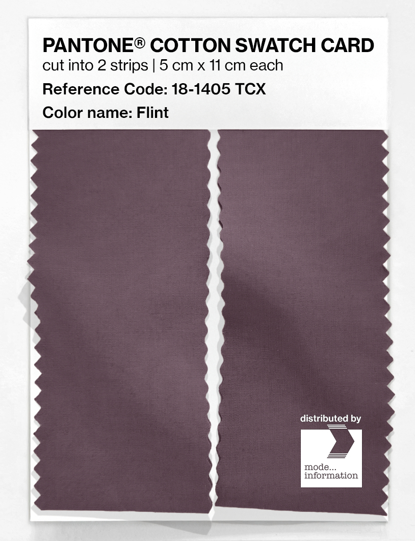 Product image 2 of the product “PANTONE® COTTON SWATCH CARD 18-1405 TCX Flint ”