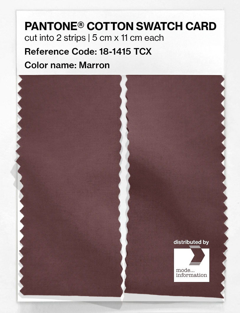 Artikelbild 2 des Artikels “PANTONE® COTTON SWATCH CARD 18-1415 TCX Marron “