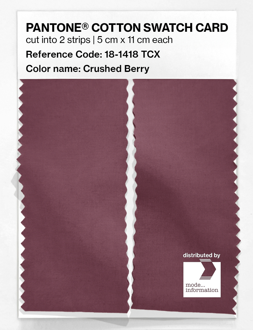 Product image 2 of the product “PANTONE® COTTON SWATCH CARD 18-1418 TCX Crushed Berry ”