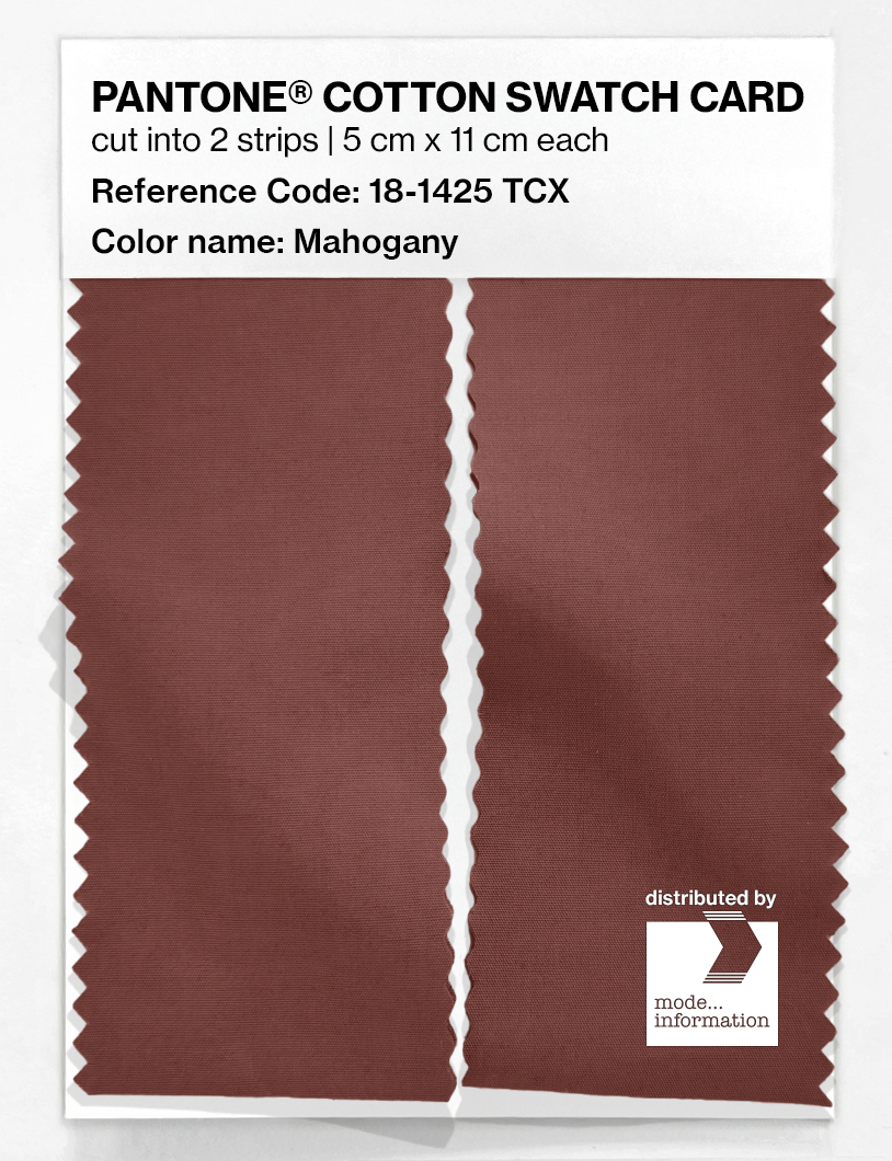 Artikelbild 2 des Artikels “PANTONE® COTTON SWATCH CARD 18-1425 TCX Mahogany “