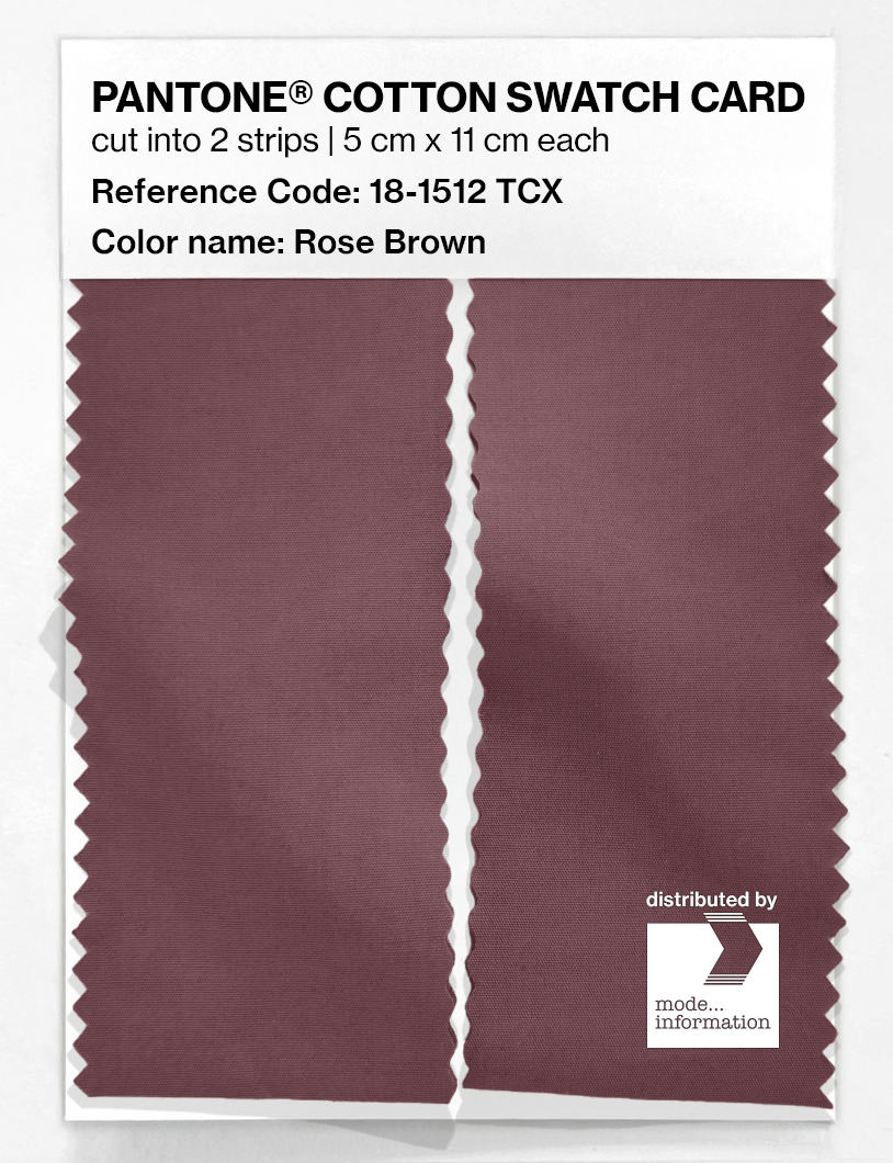 Product image 2 of the product “PANTONE® COTTON SWATCH CARD 18-1512 TCX Rose Brown ”