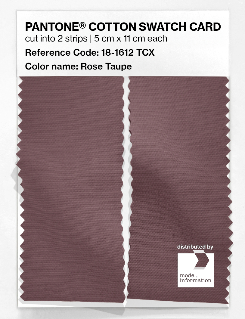 Product image 2 of the product “PANTONE® COTTON SWATCH CARD 18-1612 TCX Rose Taupe ”