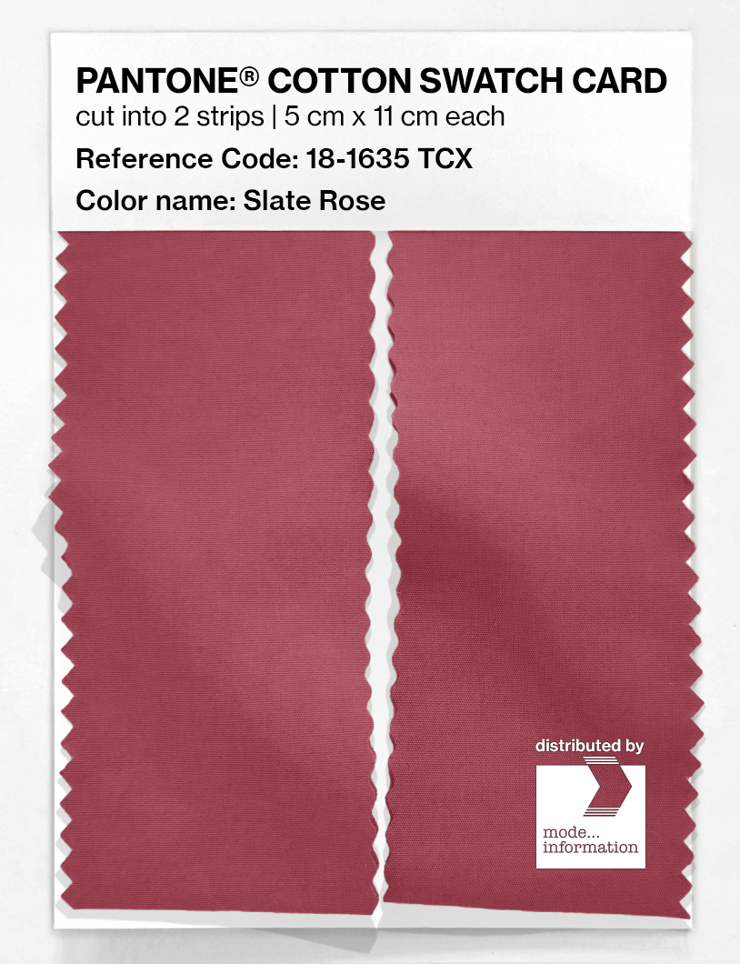 Product image 2 of the product “PANTONE® COTTON SWATCH CARD 18-1635 TCX Slate Rose ”