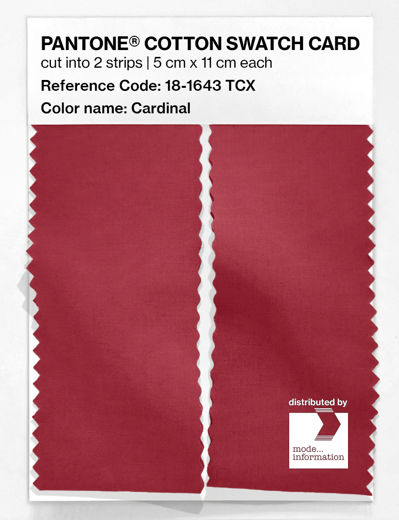 Artikelbild 2 des Artikels “PANTONE® COTTON SWATCH CARD 18-1643 TCX Cardinal “