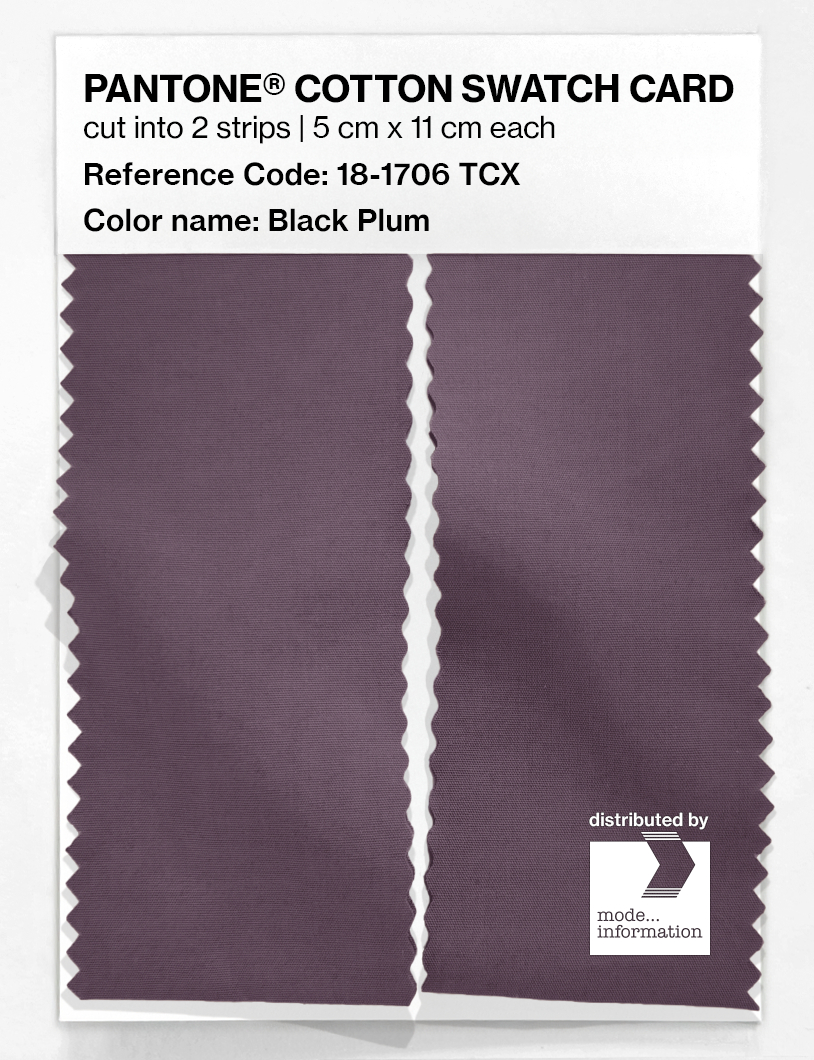 Artikelbild 2 des Artikels “PANTONE® COTTON SWATCH CARD 18-1706 TCX Black Plum “