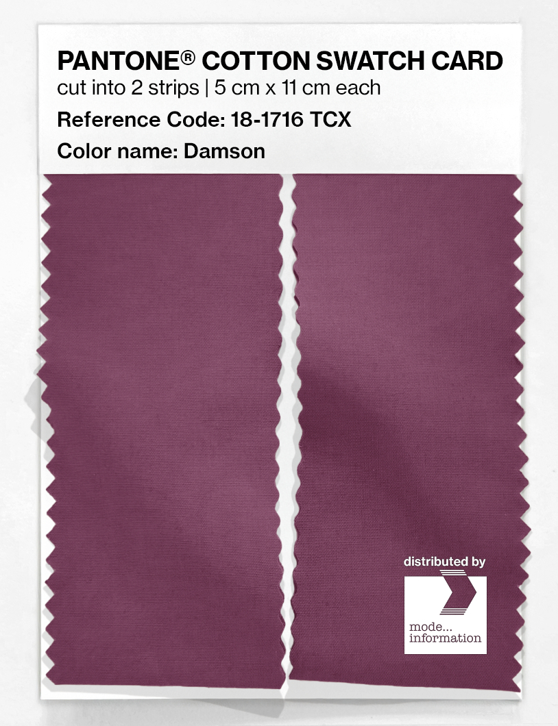 Product image 2 of the product “PANTONE® COTTON SWATCH CARD 18-1716 TCX Damson ”
