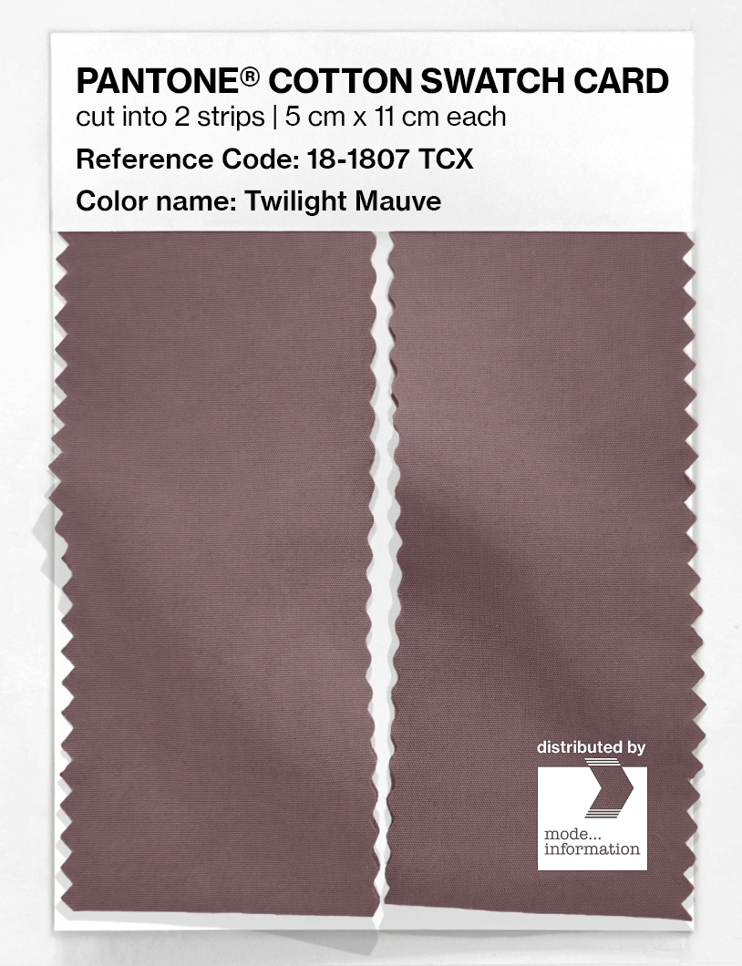 Product image 2 of the product “PANTONE® COTTON SWATCH CARD 18-1807 TCX Twilight Mauve ”