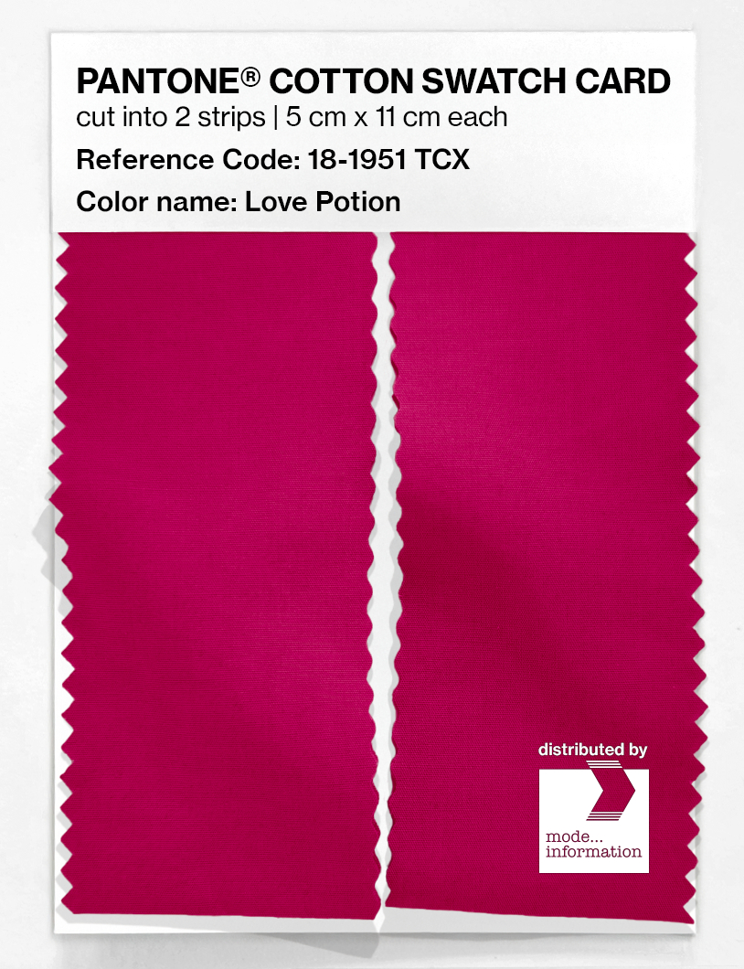 Artikelbild 2 des Artikels “PANTONE® COTTON SWATCH CARD 18-1951 TCX Love Potion “