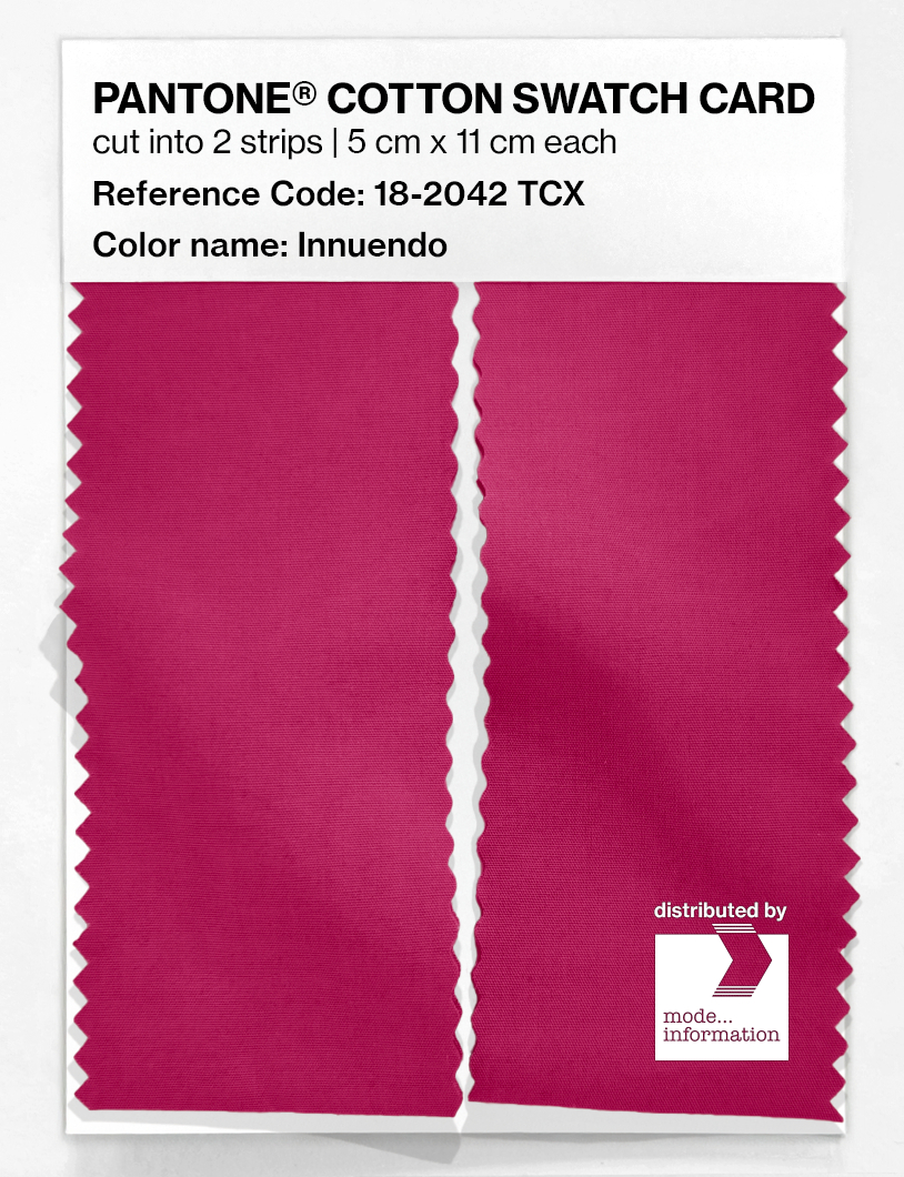 Product image 2 of the product “PANTONE® COTTON SWATCH CARD 18-2042 TCX Innuendo ”