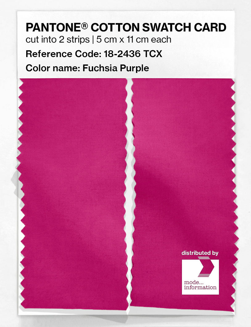 Artikelbild 2 des Artikels “PANTONE® COTTON SWATCH CARD 18-2436 TCX Fuchsia Purple “
