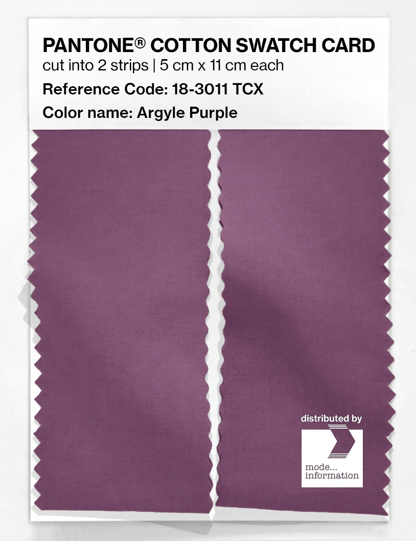 Artikelbild 2 des Artikels “PANTONE® COTTON SWATCH CARD 18-3011 TCX Argyle Purple “