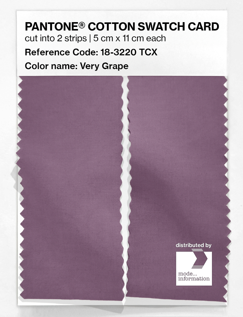Artikelbild 2 des Artikels “PANTONE® COTTON SWATCH CARD 18-3220 TCX Very Grape “