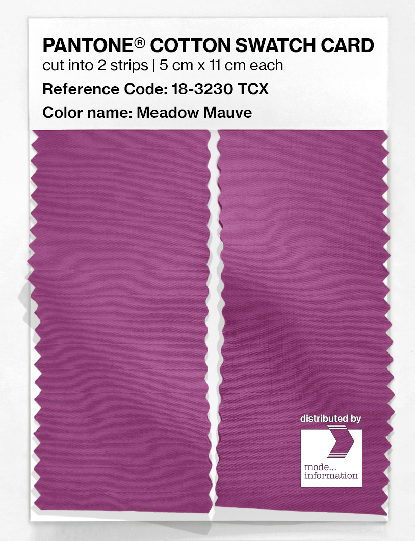 Product image 2 of the product “PANTONE® COTTON SWATCH CARD 18-3230 TCX Meadow Mauve ”