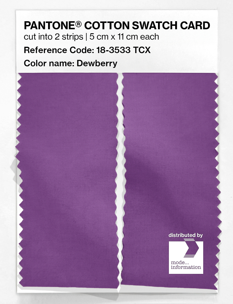 Product image 2 of the product “PANTONE® COTTON SWATCH CARD 18-3533 TCX Dewberry ”