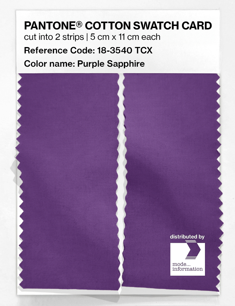 Artikelbild 2 des Artikels “PANTONE® COTTON SWATCH CARD 18-3540 TCX Purple Sapphire “