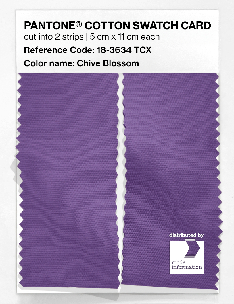 Product image 2 of the product “PANTONE® COTTON SWATCH CARD 18-3634 TCX Chive Blossom ”