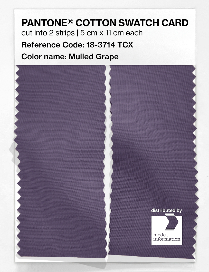 Product image 2 of the product “PANTONE® COTTON SWATCH CARD 18-3714 TCX Mulled Grape ”