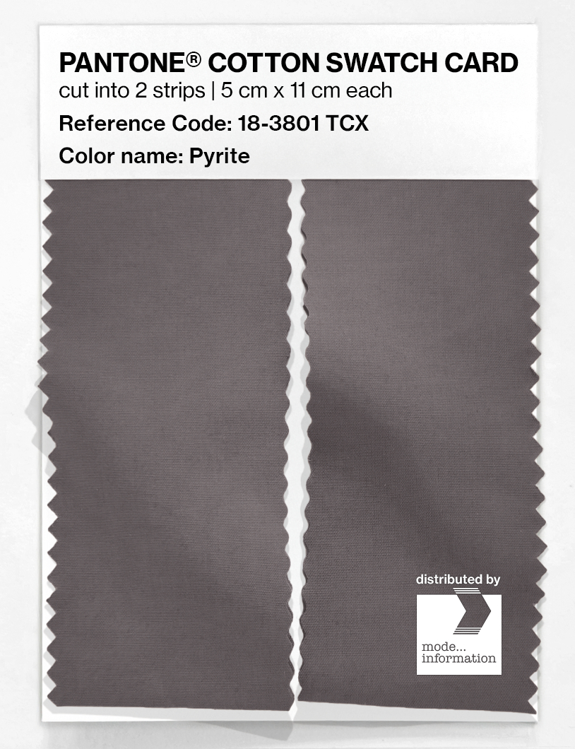 Product image 2 of the product “PANTONE® COTTON SWATCH CARD 18-3801 TCX Pyrite ”