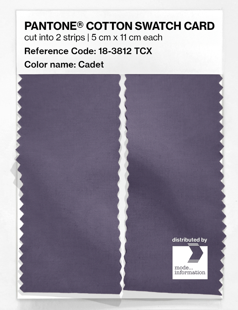 Product image 2 of the product “PANTONE® COTTON SWATCH CARD 18-3812 TCX Cadet ”