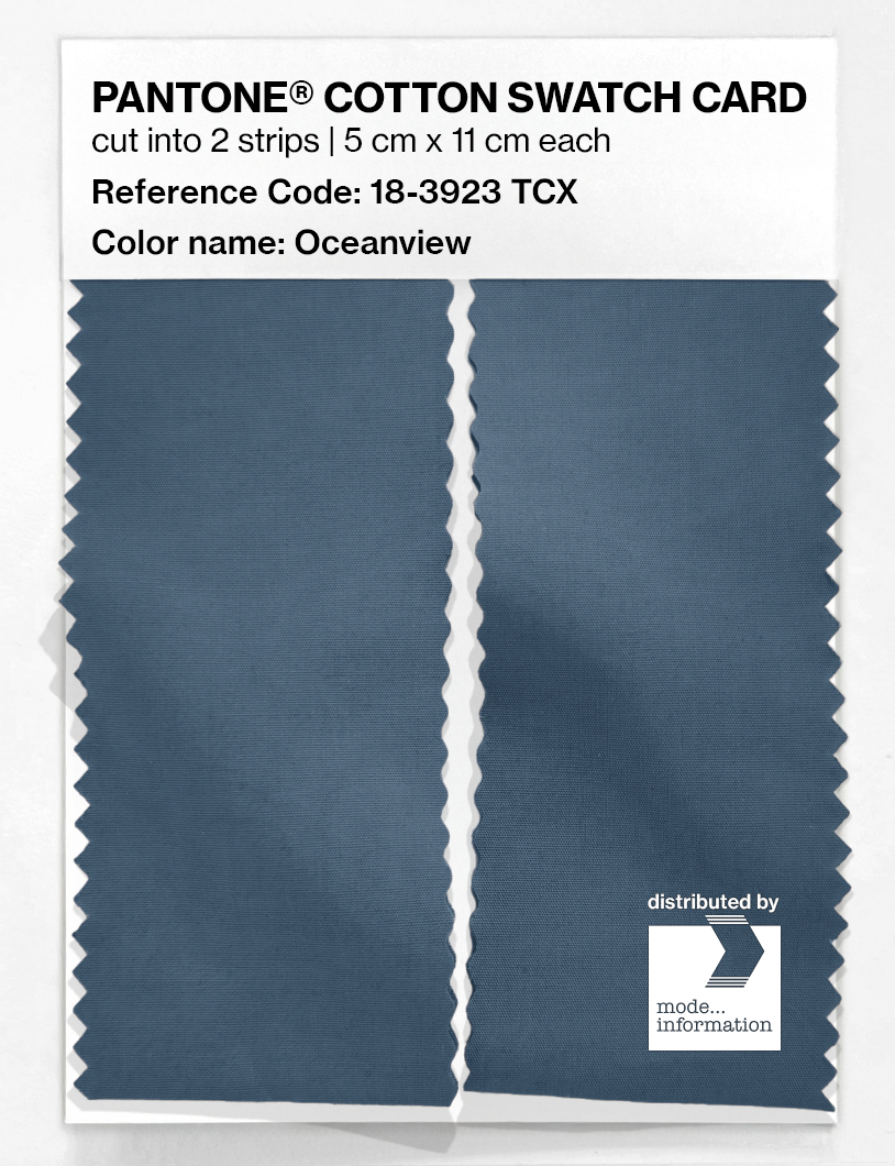 Product image 2 of the product “PANTONE® COTTON SWATCH CARD 18-3923 TCX Oceanview ”