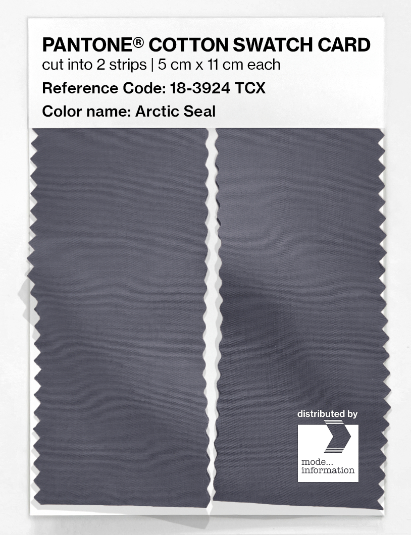 Product image 2 of the product “PANTONE® COTTON SWATCH CARD 18-3924 TCX Arctic Seal ”