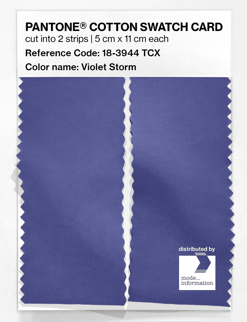 Product image 2 of the product “PANTONE® COTTON SWATCH CARD 18-3944 TCX Violet Storm ”
