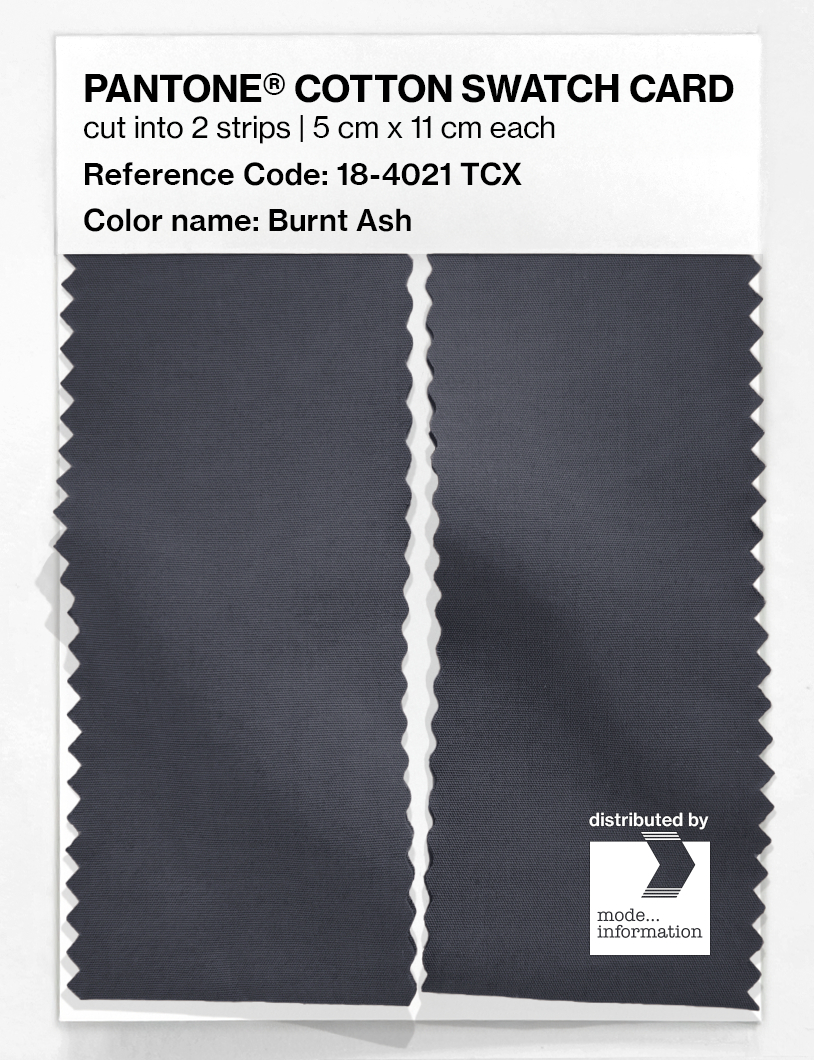 Product image 2 of the product “PANTONE® COTTON SWATCH CARD 18-4021 TCX Burnt Ash ”