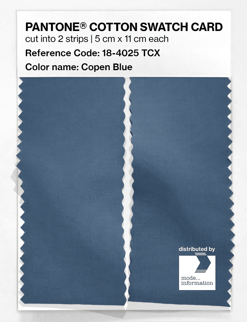 Artikelbild 2 des Artikels “PANTONE® COTTON SWATCH CARD 18-4025 TCX Copen Blue “