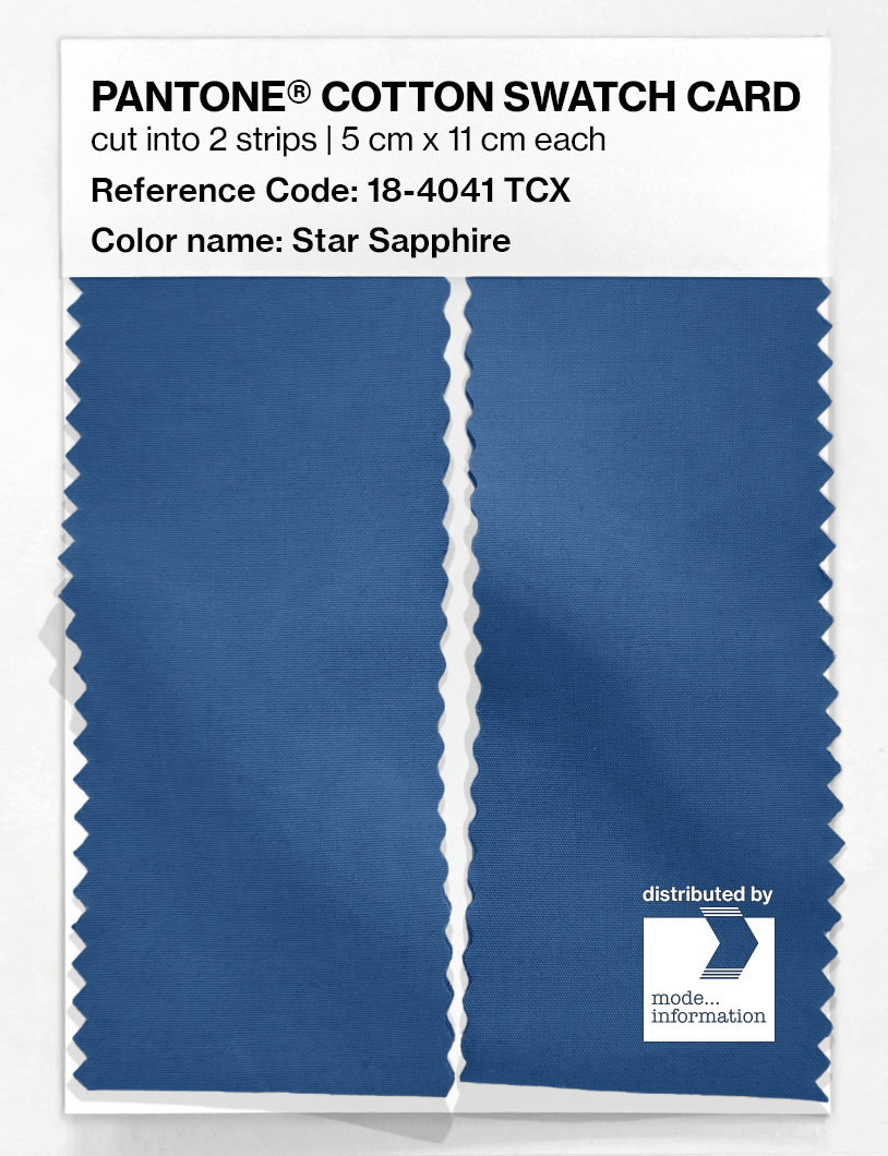 Artikelbild 2 des Artikels “PANTONE® COTTON SWATCH CARD 18-4041 TCX Star Sapphire “