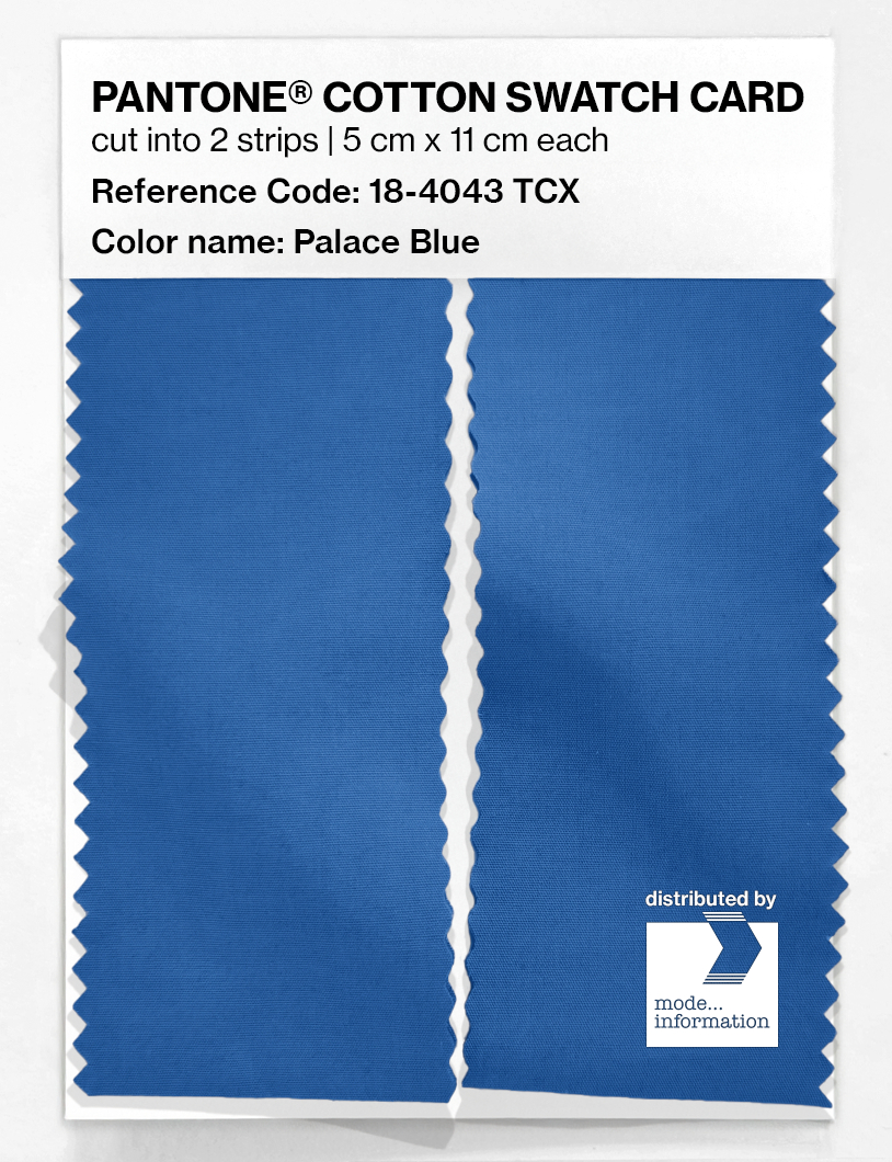Artikelbild 2 des Artikels “PANTONE® COTTON SWATCH CARD 18-4043 TCX Palace Blue “