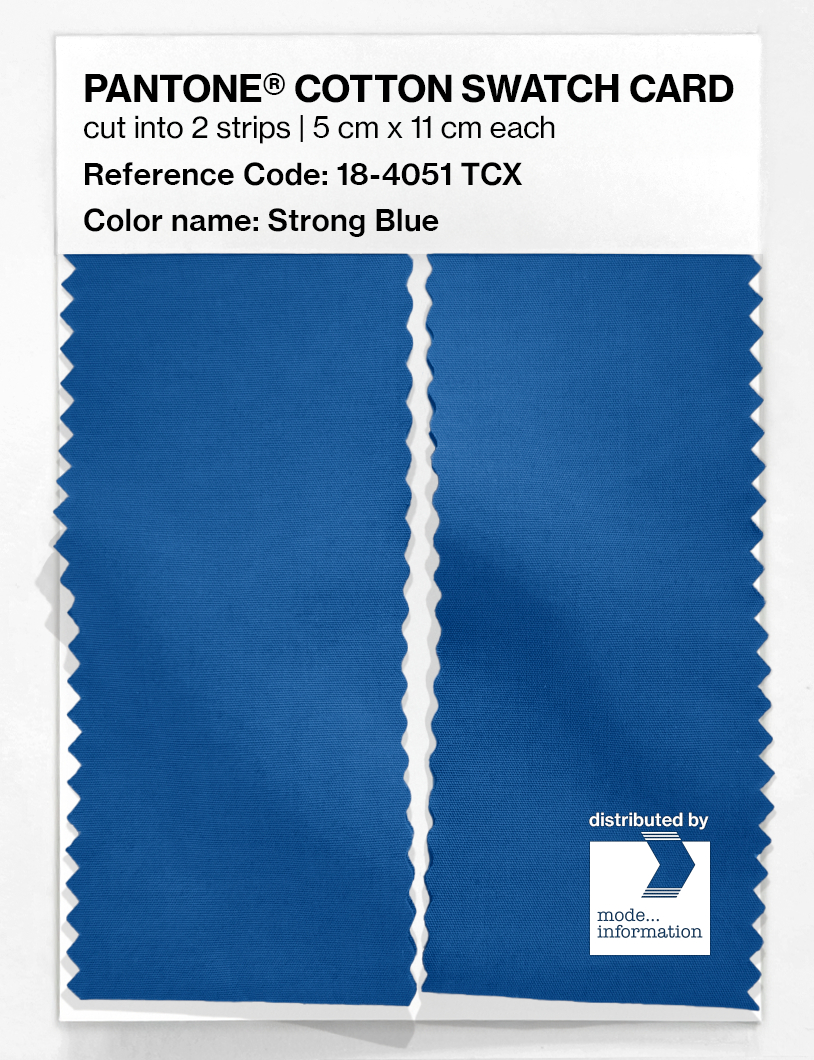 Artikelbild 2 des Artikels “PANTONE® COTTON SWATCH CARD 18-4051 TCX Strong Blue “