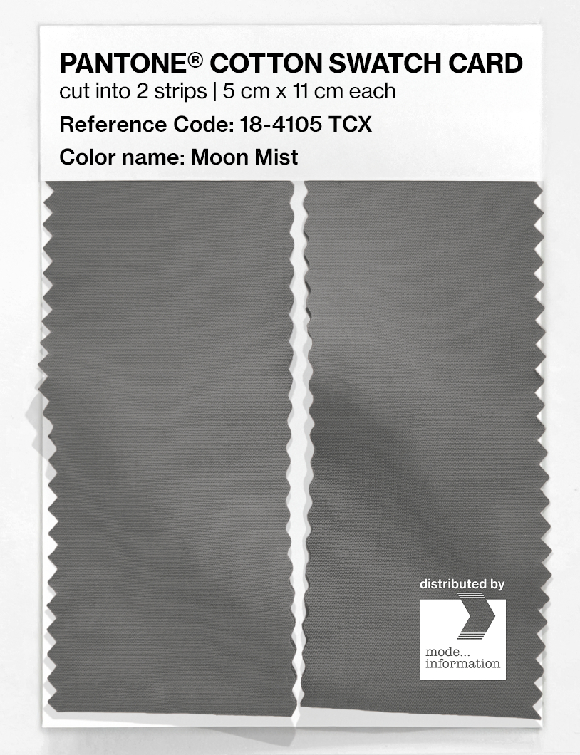 Product image 2 of the product “PANTONE® COTTON SWATCH CARD 18-4105 TCX Moon Mist ”