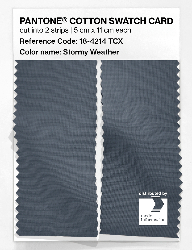 Artikelbild 2 des Artikels “PANTONE® COTTON SWATCH CARD 18-4214 TCX Stormy Weather “