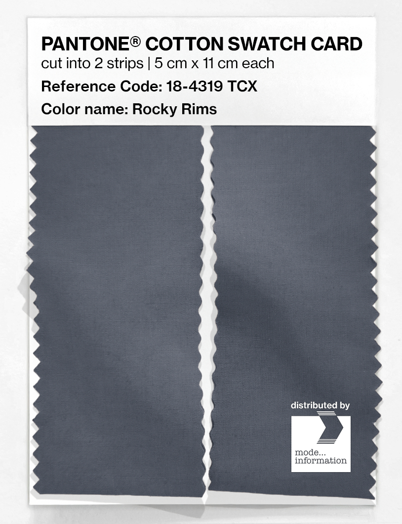 Product image 2 of the product “PANTONE® COTTON SWATCH CARD 18-4319 TCX Rocky Rims ”