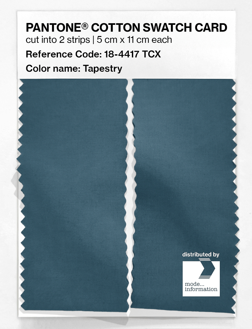 Product image 2 of the product “PANTONE® COTTON SWATCH CARD 18-4417 TCX Tapestry ”