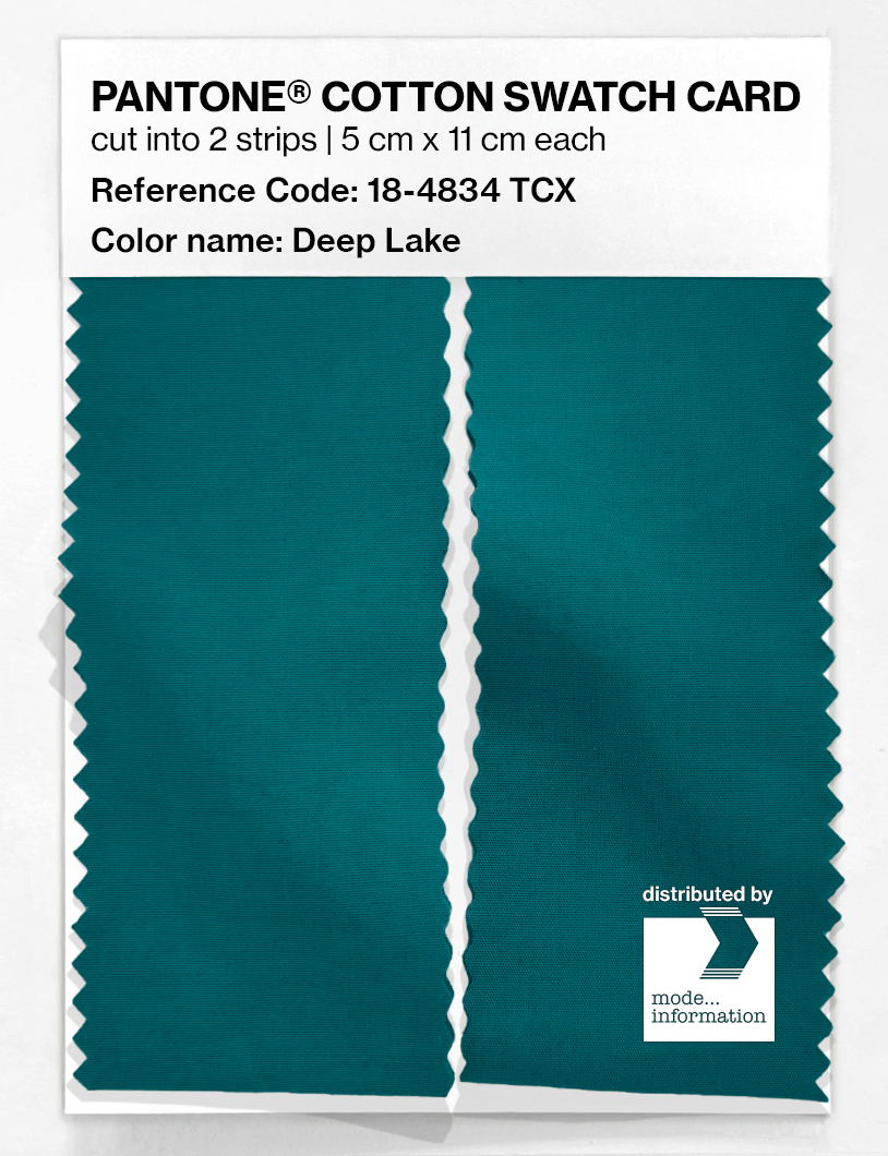 Artikelbild 2 des Artikels “PANTONE® COTTON SWATCH CARD 18-4834 TCX Deep Lake “