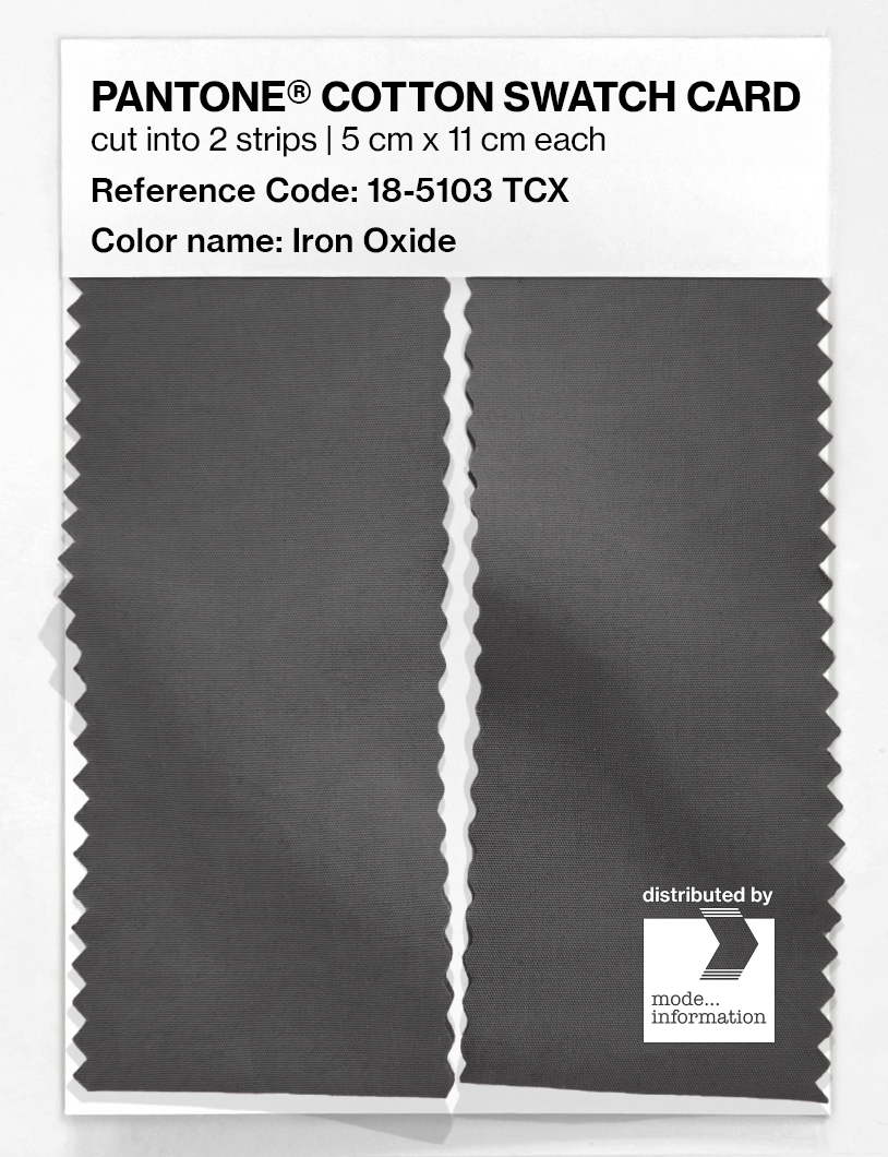 Product image 2 of the product “PANTONE® COTTON SWATCH CARD 18-5103 TCX Iron Oxide ”