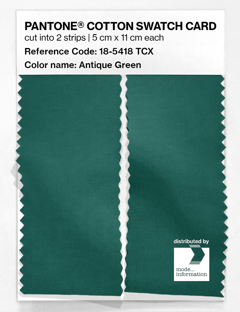 Artikelbild 2 des Artikels “PANTONE® COTTON SWATCH CARD 18-5418 TCX Antique Green “