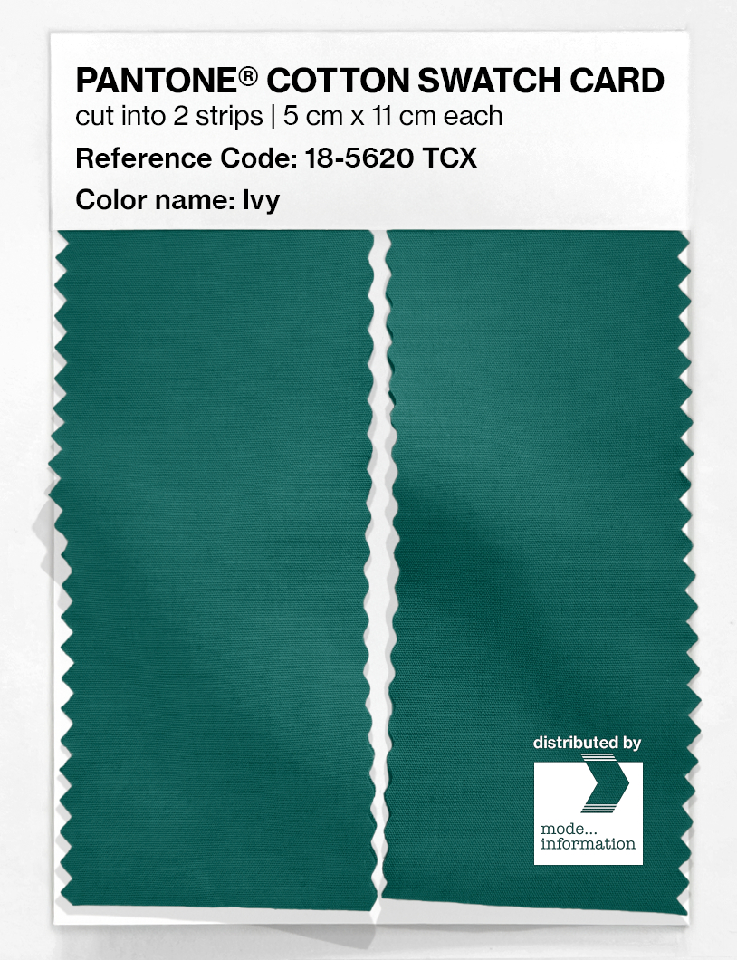 Product image 2 of the product “PANTONE® COTTON SWATCH CARD 18-5620 TCX Ivy ”