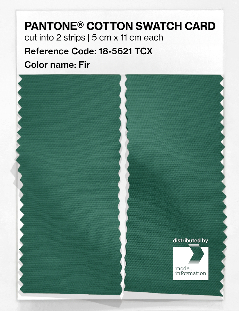 Product image 2 of the product “PANTONE® COTTON SWATCH CARD 18-5621 TCX Fir ”