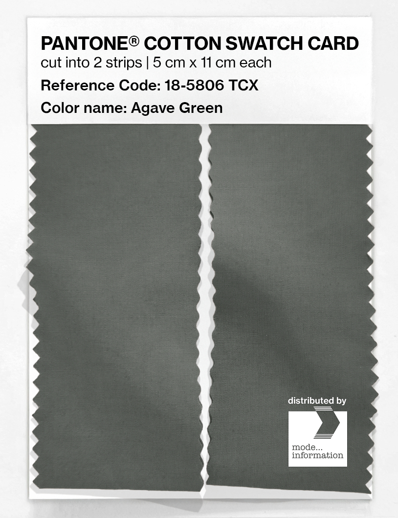 Product image 2 of the product “PANTONE® COTTON SWATCH CARD 18-5806 TCX Agave Green ”
