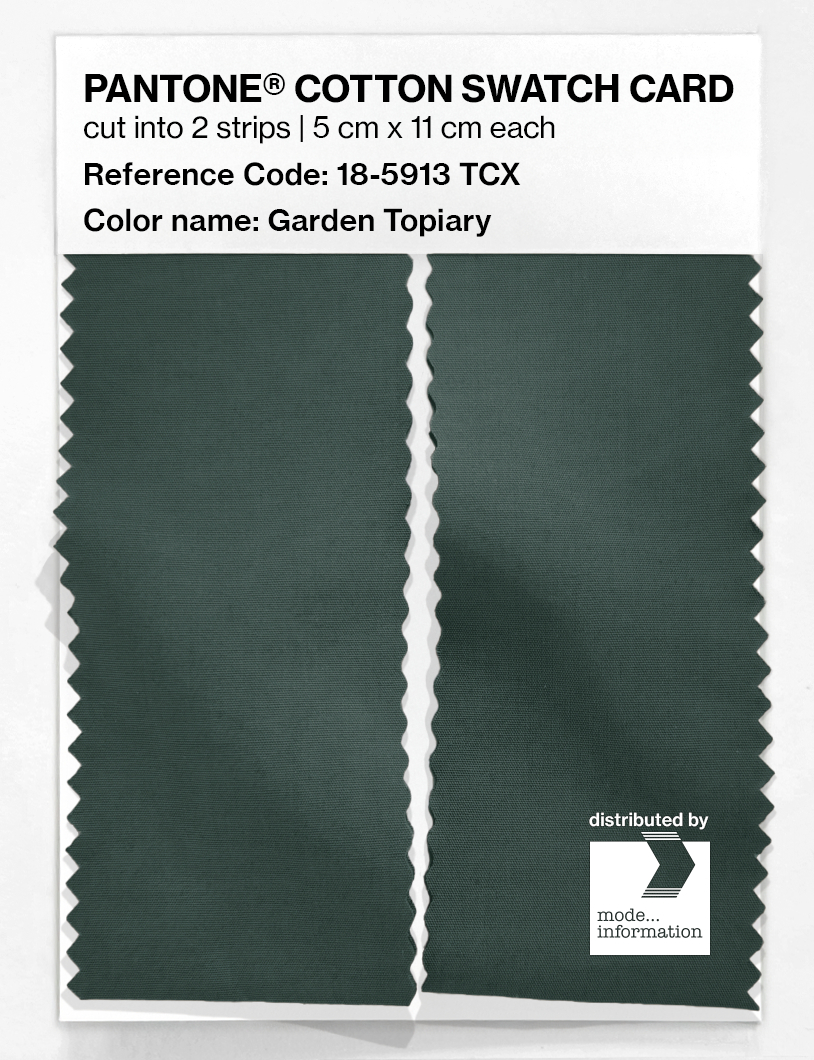 Product image 2 of the product “PANTONE® COTTON SWATCH CARD 18-5913 TCX Garden Topiary ”