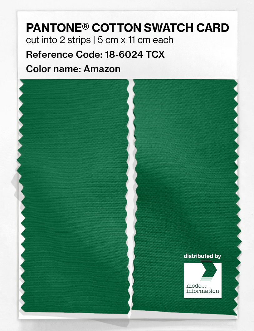 Product image 2 of the product “PANTONE® COTTON SWATCH CARD 18-6024 TCX Amazon ”