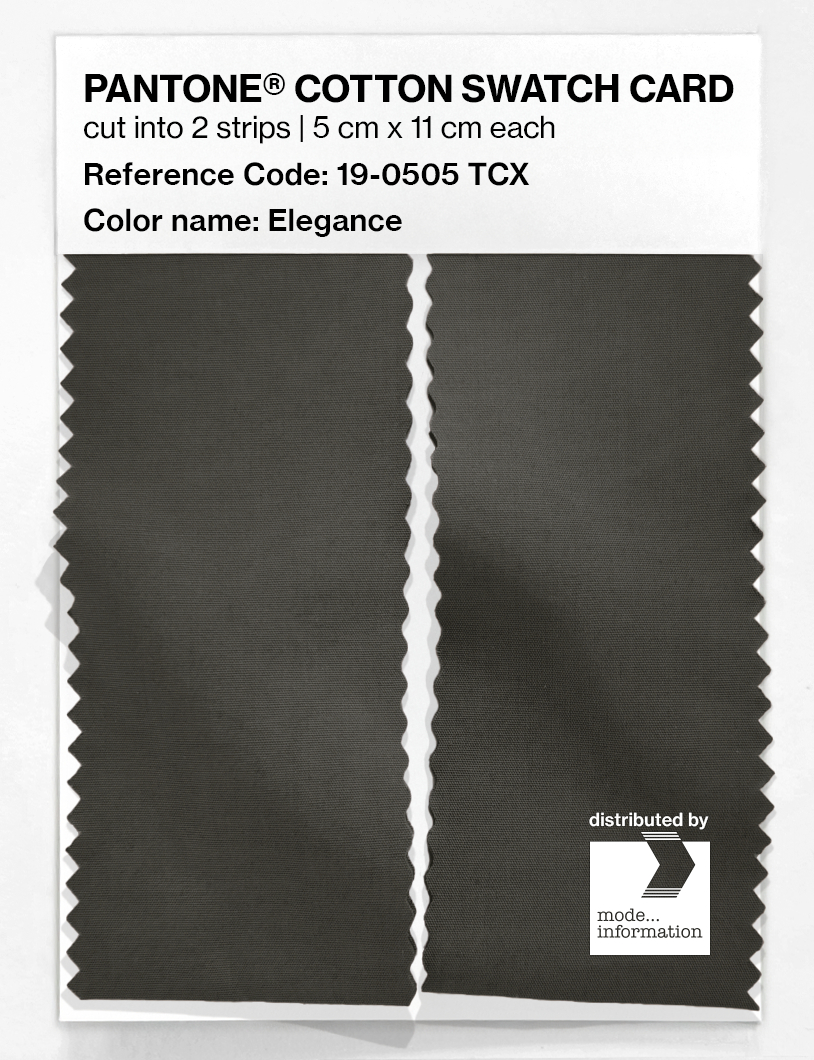Product image 2 of the product “PANTONE® COTTON SWATCH CARD 19-0505 TCX Elegance ”