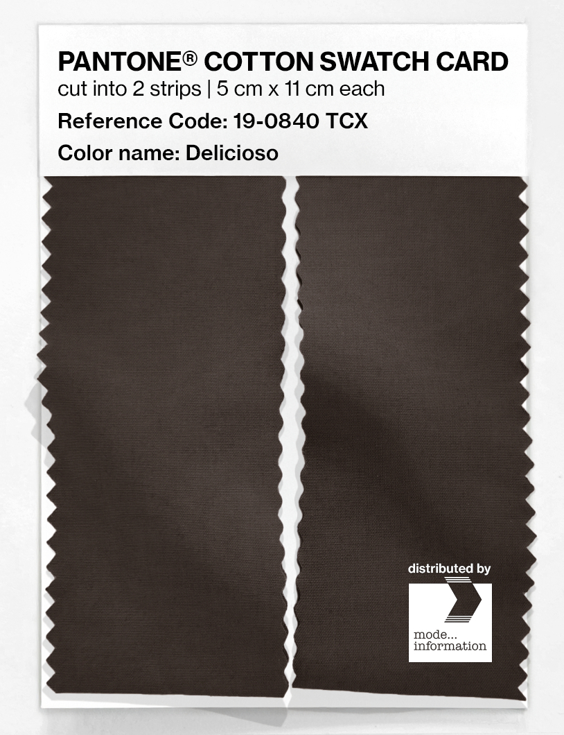 Product image 2 of the product “PANTONE® COTTON SWATCH CARD 19-0840 TCX Delicioso ”