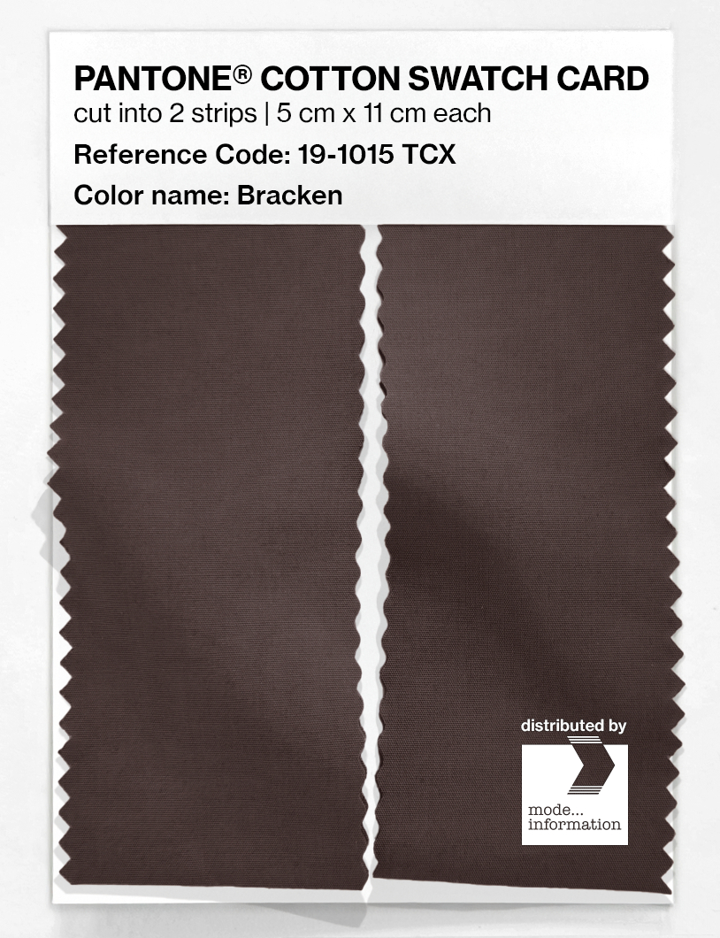 Product image 2 of the product “PANTONE® COTTON SWATCH CARD 19-1015 TCX Bracken ”