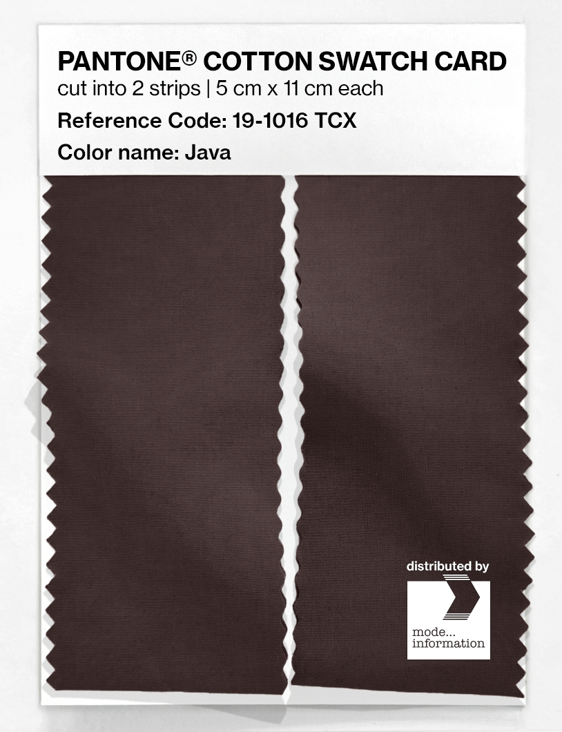 Product image 2 of the product “PANTONE® COTTON SWATCH CARD 19-1016 TCX Java ”